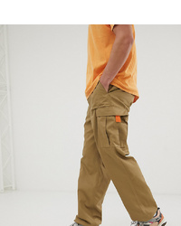 Reclaimed Vintage Revived Cargo Trouser In Stone