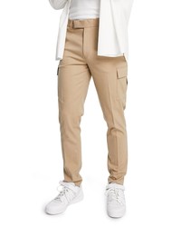 ASOS DESIGN Skinny Cargo Trousers In Stone At Nordstrom