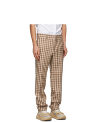 Burberry Multicolor Wool Gingham Dover Trousers