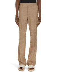 Dries Van Noten Parchey Check Wool Mohair Pants In Sand At Nordstrom