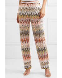 Missoni Crochet Knit Straight Leg Pants
