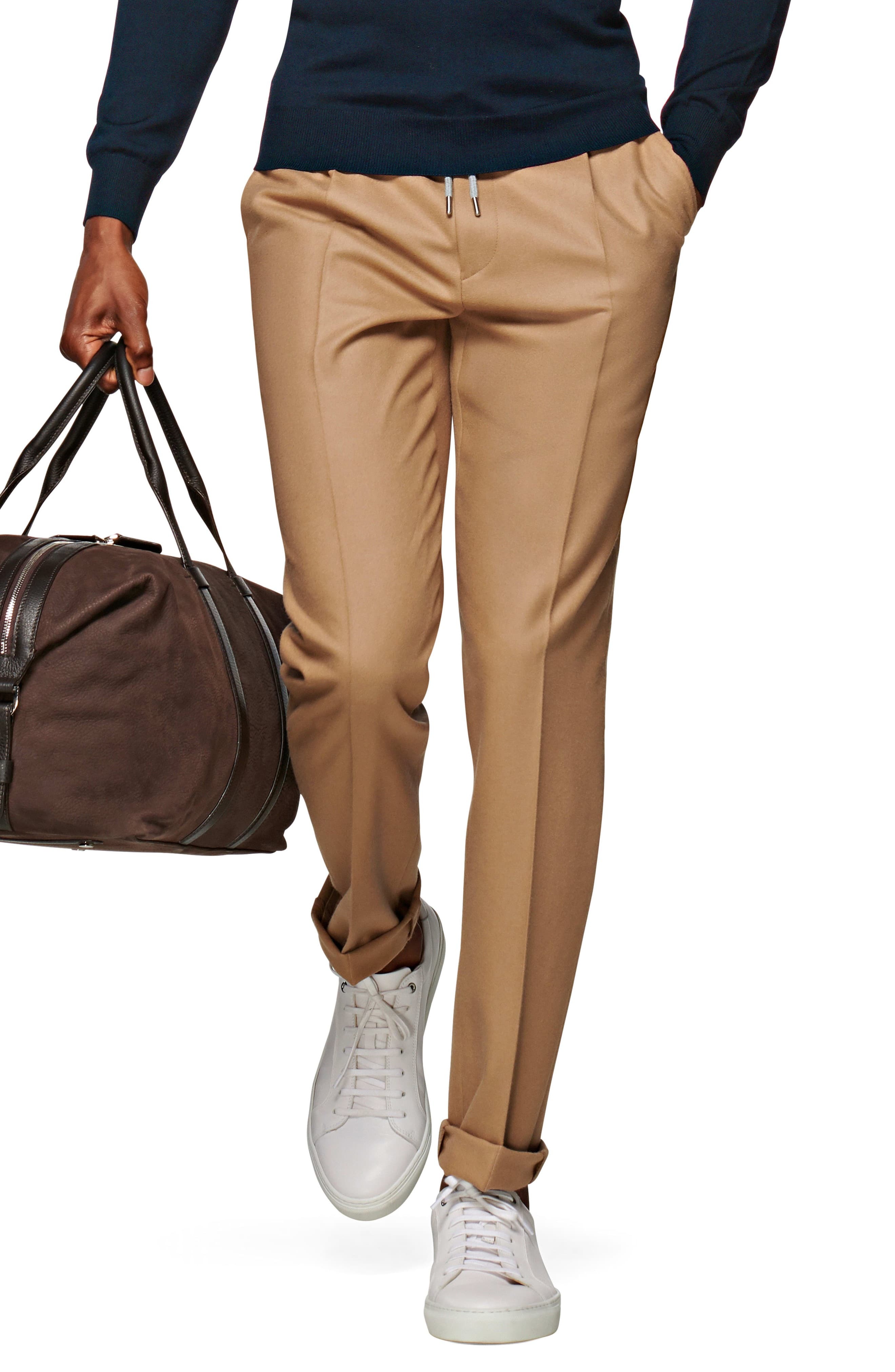 Suitsupply Ames Pleated Solid Wool Dress Pants, $199 | Nordstrom ...