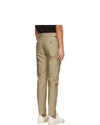 Tom Ford Beige Compact Military Chino Trousers