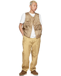 Engineered Garments Beige Cotton Canvas Fatigue Trousers