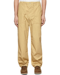 Engineered Garments Beige Cotton Canvas Fatigue Trousers
