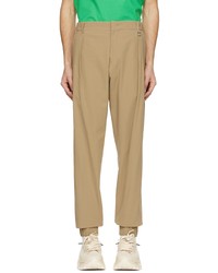 Wooyoungmi Beige Cotton Trousers