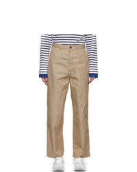Comme des Garcons Homme Beige Gabardine Chino Trousers