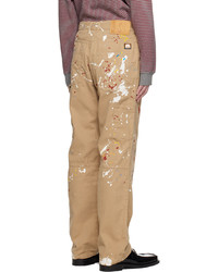 Martine Rose Beige Painter Trousers