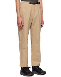 GOLDWIN Beige Polyester Trousers