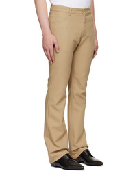 Courrèges Beige Recycled Polyester Trousers