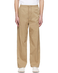 Solid Homme Beige Straight Trousers