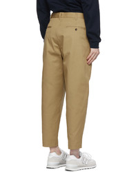 Comme des Garcons Homme Beige Tapered Chino Trousers