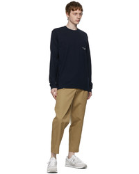 Comme des Garcons Homme Beige Tapered Chino Trousers