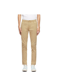 Levis Beige Tapered Standard Trousers