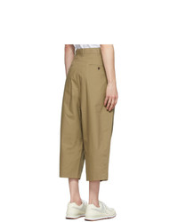 Comme des Garcons Homme Beige Weather Softly Raised Trousers