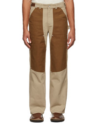 Andersson Bell Beige Wide Leg Carpenter Trousers