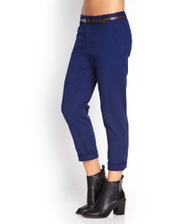 Forever 21 Belted Chino Pants
