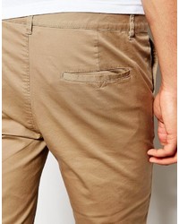 Asos Brand Extreme Super Skinny Chinos In Stone