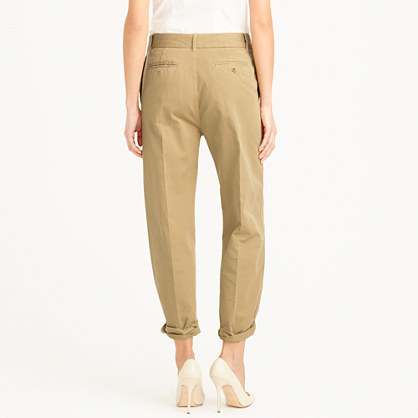 J.Crew Pleated slouchy boyfriend chino pant BH818 - Distressed Fatigue