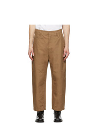 Lemaire Brown Military Trousers
