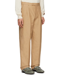 Gucci Brown Pleated Trousers
