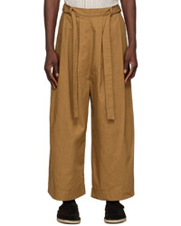 Naked & Famous Denim Brown Wide Trousers
