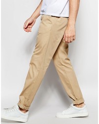 Lacoste Chinos In Tan Slim Fit