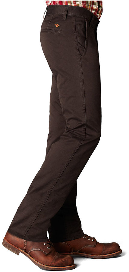 Dockers D1 Slim Tapered Fit Alpha Khaki Flat Front Pants, $68