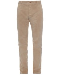 Tomas Maier Faded Brushed Stretch Cotton Chino Trousers