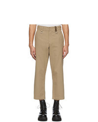 R13 Khaki Rings Slouch Trousers