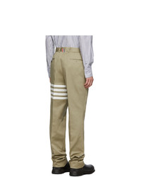 Thom Browne Khaki Unconstructed Chino Trousers