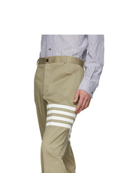 Thom Browne Khaki Unconstructed Chino Trousers