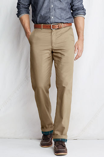 Lands' End Regular Flannel Lined Chinos | Where to buy & how to wear