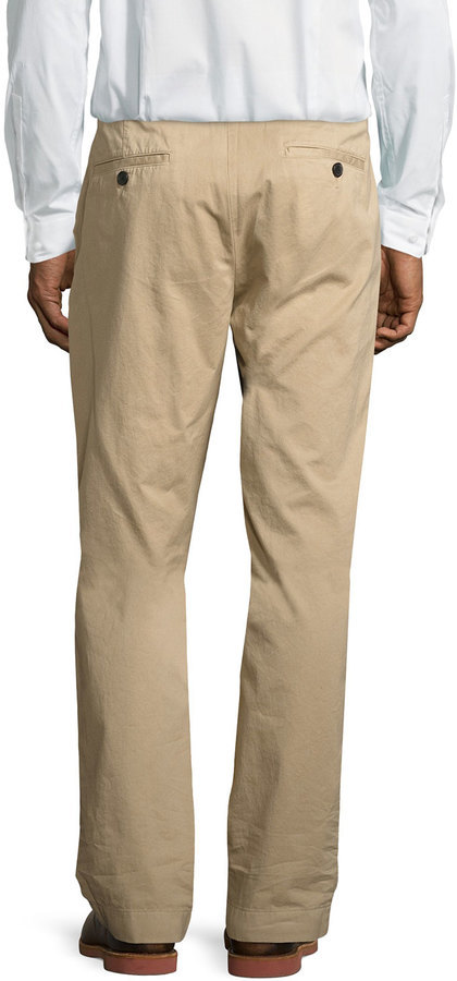 Billy Reid Leonard Straight Leg Chino Pants Khaki 92 Last Call