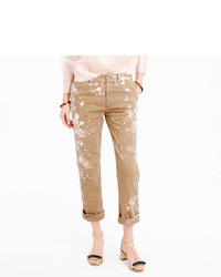 J.Crew Limited Edition Boyfriend Chino Pant In Paint Splatter