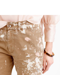 J.Crew Limited Edition Boyfriend Chino Pant In Paint Splatter
