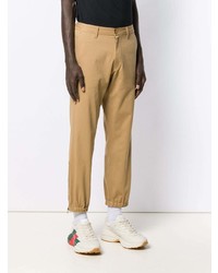 Gucci Logo Embroidered Tapered Chinos