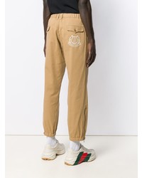 Gucci Logo Embroidered Tapered Chinos