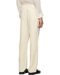 BERNER KUHL Off White Daily Trousers