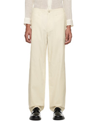 BERNER KUHL Off White Daily Trousers