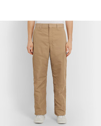 Burberry Panelled Cotton Canvas And Nylon Trousers