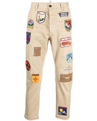 DSQUARED2 Patch Detail Straight Leg Chinos