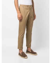 Low Brand Pleat Detail Cotton Chinos