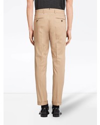 Prada Pleated Detail Slim Fit Trousers