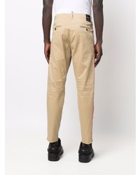 DSQUARED2 Side Stripe Print Chino Trousers