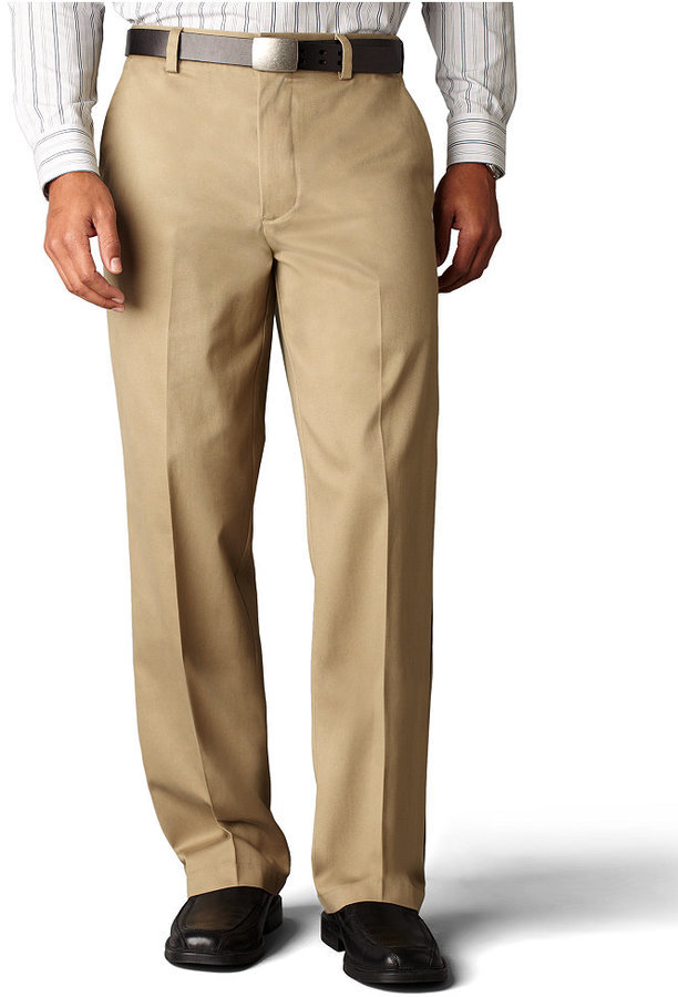Dockers Signature Khaki Classic Fit Flat Front Pants Limited Quantities ...