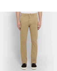 Nudie Jeans Slim Adam Gart Dyed Stretch Cotton Twill Trousers