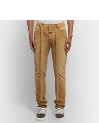 Fear Of God Slim Fit Belted Cotton Canvas Trousers