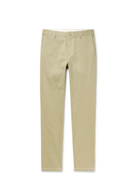 Burberry Slim Fit Cotton Twill Trousers