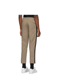 Dickies Construct Ssense Taupe And Black Tapered Strip Trousers